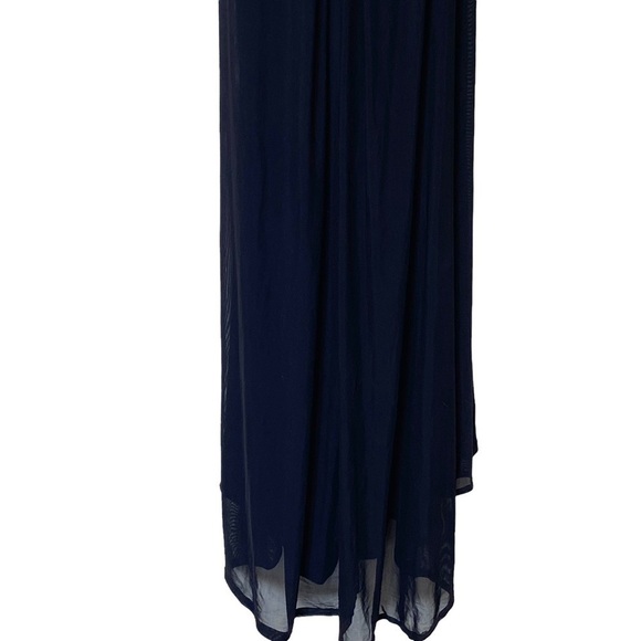 La Femme Chiffon Ruched Open Back Sequin Maxi Dress, Size 0 (Flawed) - Picture 7 of 12